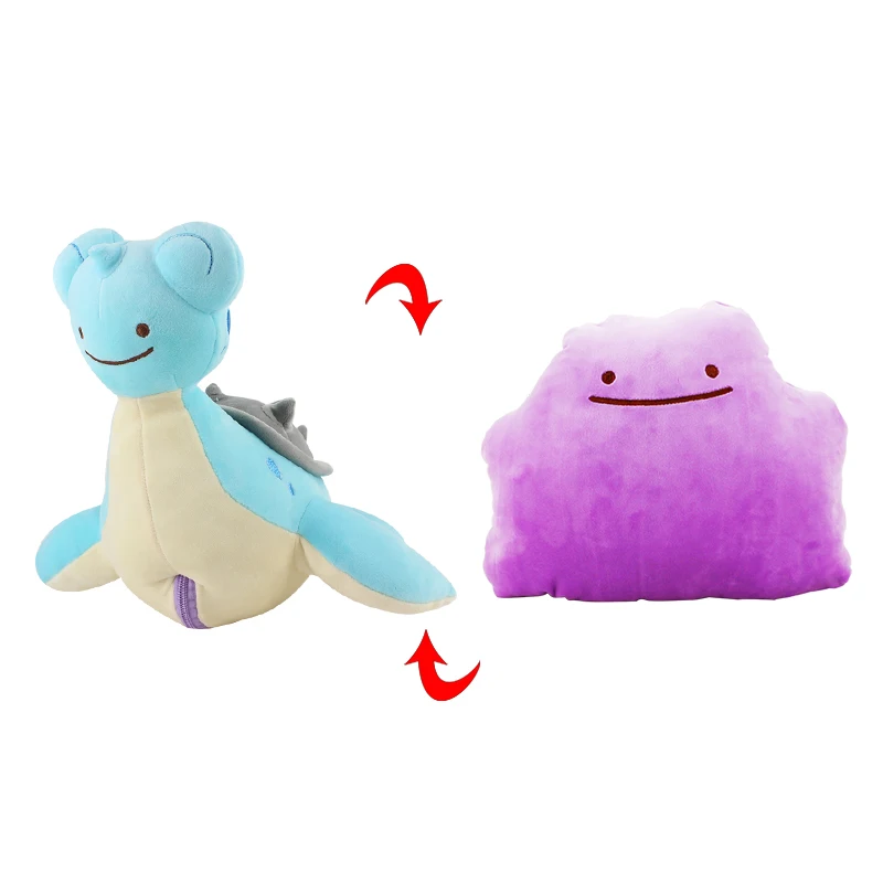 30 см Ditto переносная плюшевая игрушка чармандер, Сквиртл Bulbasaur Lapras Snorlax Gengar Poliwag clefey мягкие подушки для куклы