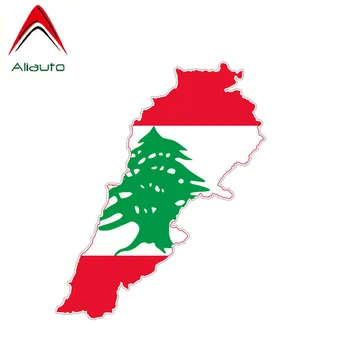 

Aliauto Funny Lebanon Flag Map Car Sticker Creative Sunscreen Waterproof Reflective Decoration Decal Accessories PVC,13cm*5cm