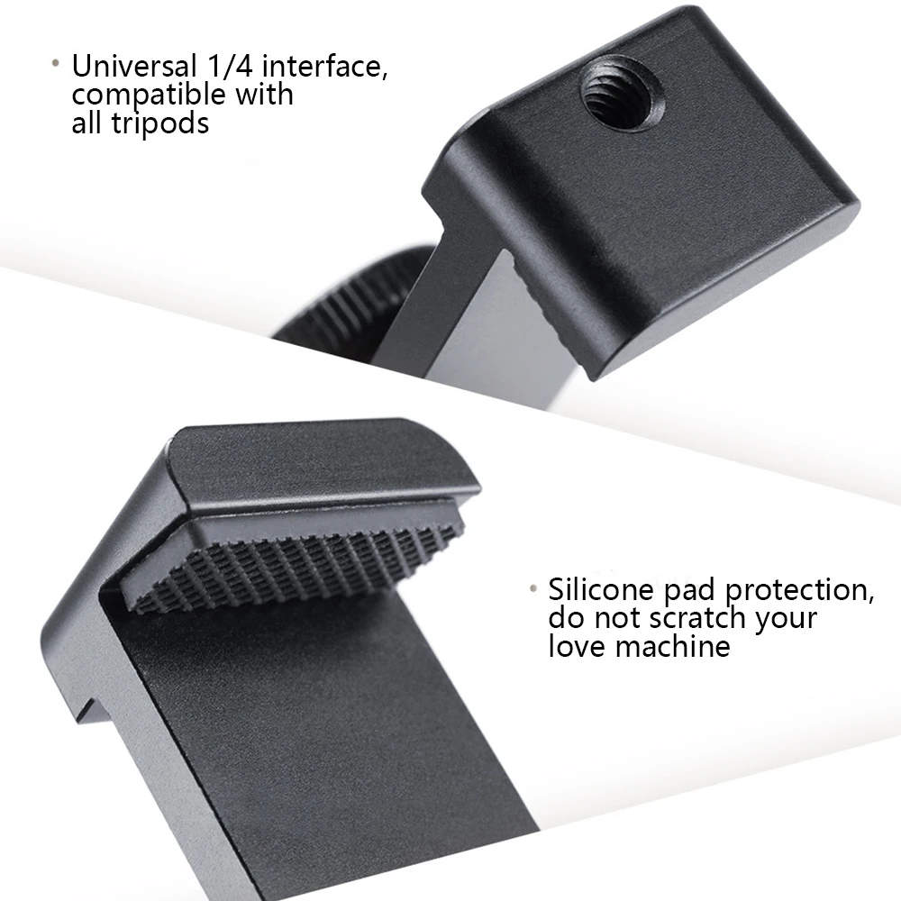 Ulanzi ST-02L, крепление для смартфона с холодным башмаком для микрофона, подставка для телефона, держатель 1/4 винта для Android