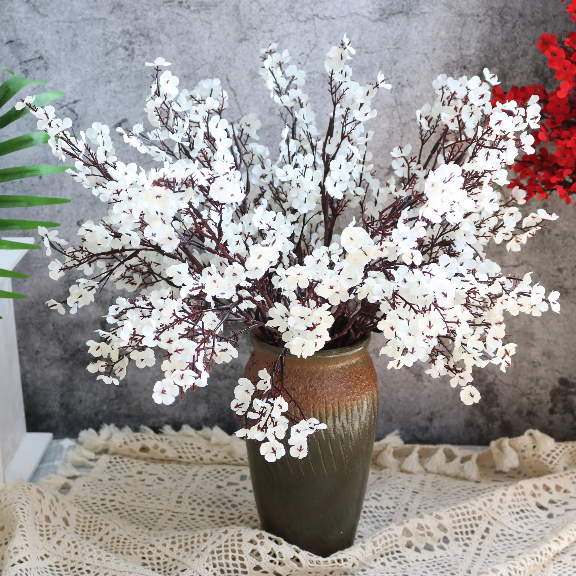 Штучна квітка Гіпсофіла Small Single, Silk Cloth Gypsophila Home Decoration, Dry Bouquet, Bride Holding Gypsophila