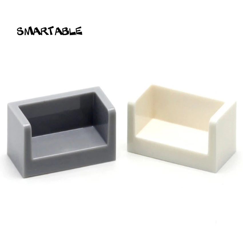 Smartable плитка угловой 1x2x1 панель стены строительные блоки MOC части DIY игрушки для
