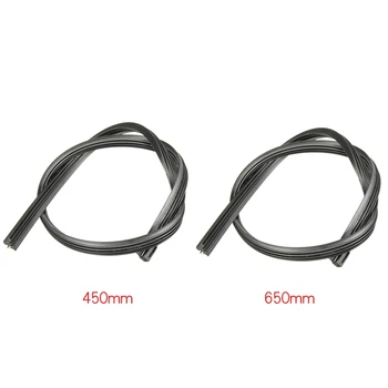 

4pcs 6mm Frame Windshield Wiper Blade Refill Car Bus Silicone Universal - 2pcs 18 Inch & 2Pcs 26 Inch