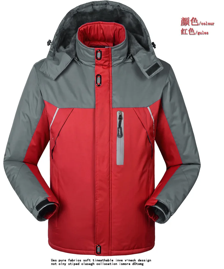Зимний плотный бархатный и хлопковый водонепроницаемый плащ с капюшоном, крутая куртка