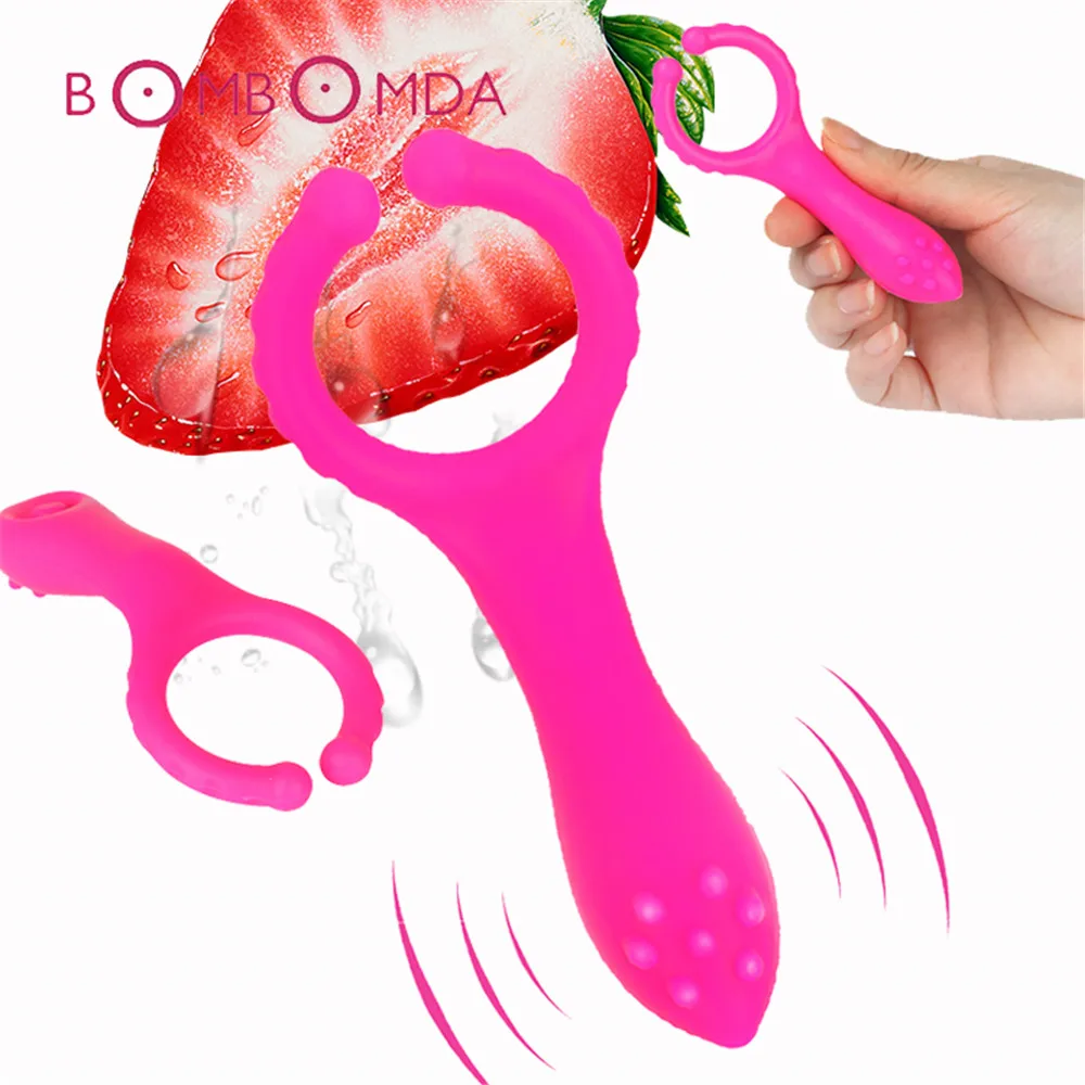 Silicone G spot Stimulate Vibrators Dildo Butt Plug Masturbate Vibration Clip Penis Bondage Adults Sex Toys For Women Men Couple (1)