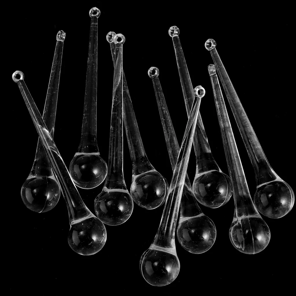 

10 Crystal Raindrop Chandelier Parts Decor Hanging Pendants DIY Suncatcher