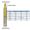 1pc 6mm Shank Titanium Coated Key Cutting Machine End Milling Cutter 1/1.5/2.0/2.5/3.0/4.0/5.0mm Vertical Key Machine ► Photo 2/6