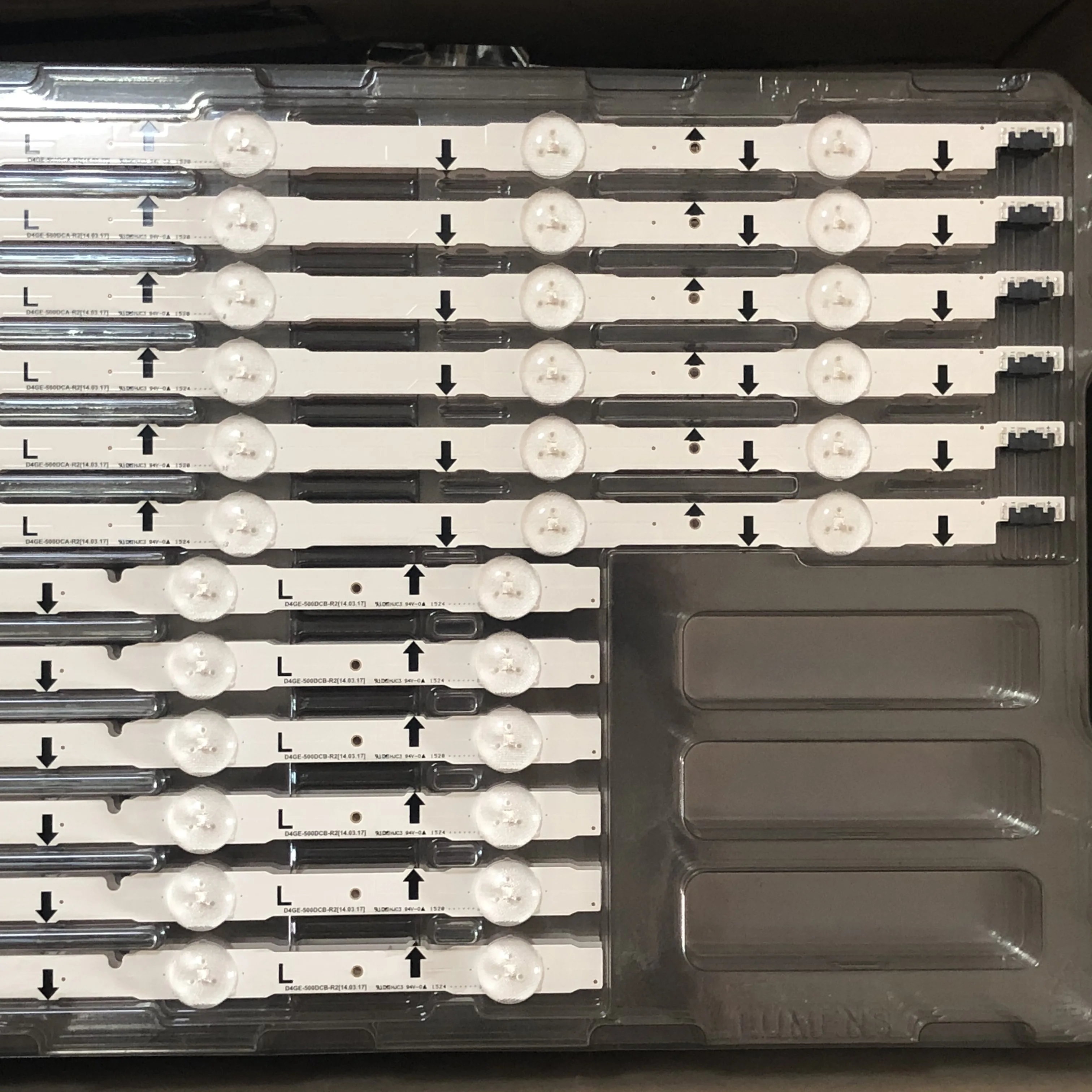 UE50H5000 UE50H5500 UE50H6200 UE50H6400 UE50J5100 UE50J5500 UE50J6200 D4GE-500DCA-R2 D4GE-500DCB-R2용 LED TV 백라이트 스트립