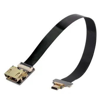 

CYFPV HDMI Female to Micro HDMI Male Extension FPC Flat Cable 1080P for FPV HDTV Multicopter Aerial Photography