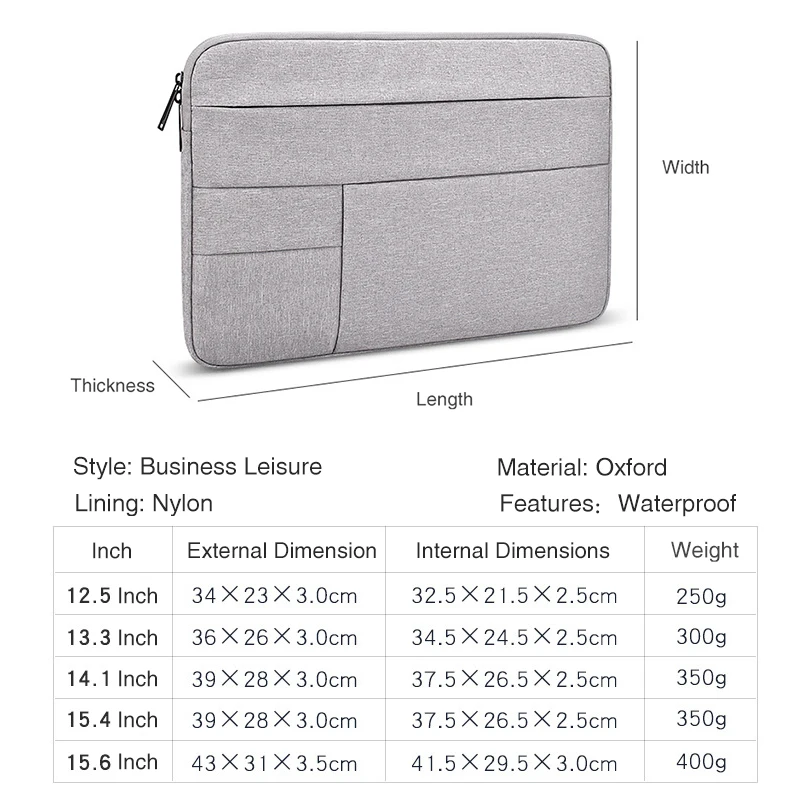 Водонепроницаемая сумка для ноутбука 15,6 Для MacBook Air 13 Чехол сумка для ноутбука 13,3, 11,12, 14 дюймов чехол для ноутбука MacBook Pro 15 сумки для ноутбуков