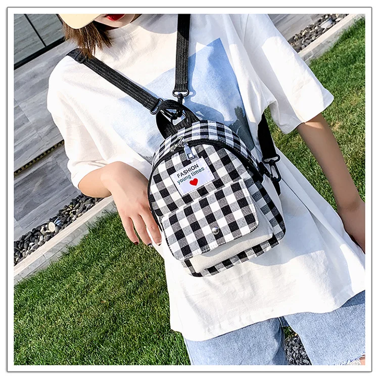 Это школьная сумка Для женщин в Корейском стиле Простые Мори серии Hipster Повседневное контраст Цвет рюкзак сумка на одно плечо двойного назначения для детей