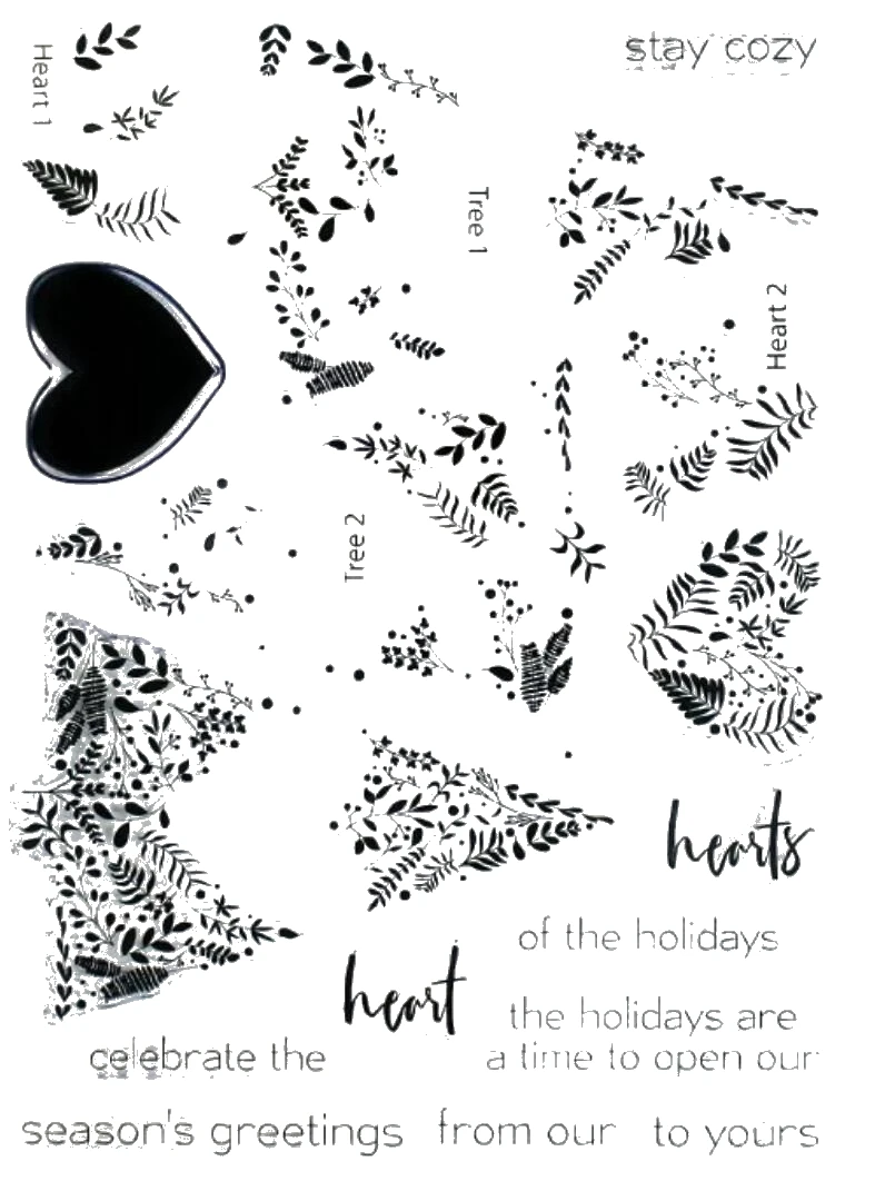 

Christmas tree Transparent Clear Stamp for DIY scrapbooking/Card Making C667