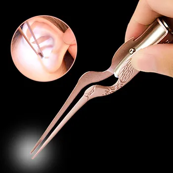 

Fashion Beauty Makeup Tool Hot 1pcs Children's Light Ear Spoon Visual Ear Picking Tool Adult Tweezers Ear Wax Clean j926