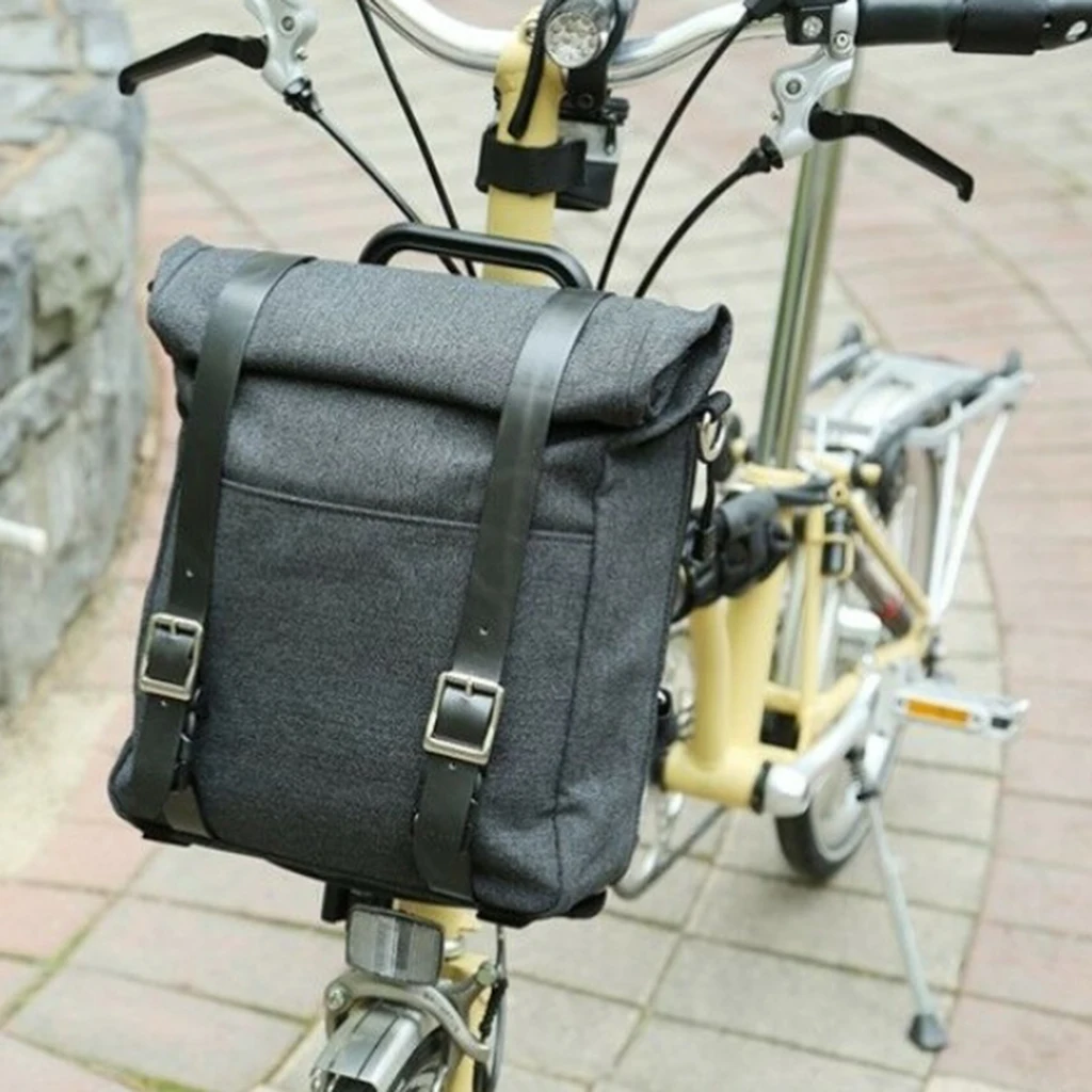 Folding Bike Front Bracket Carrier Block Bag Holder Pannier Rack for Brompton Folding Bike Front Carrier Block Backpack Bag