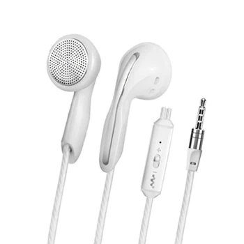 

MP3 Earphone Noise Cancelling Headset Stereo Earbuds with Microphone Ear-style flat ear with a button to answer the phone