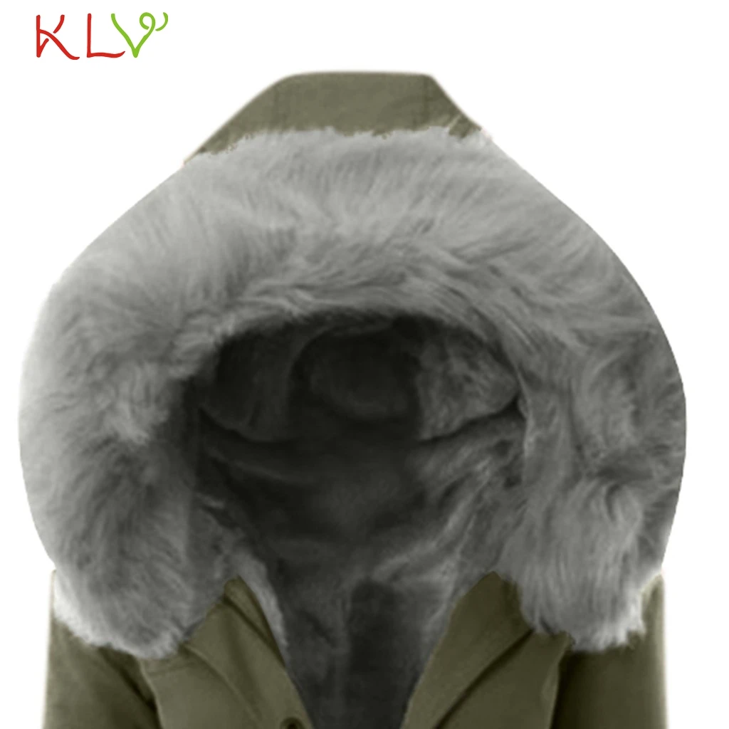 Jacket Women Thick Lining Fur Coat Hooded Mid Long Winter Coat Women Warm Casual Outwear Clothes Plus Size Chaqueta Mujer 19Oct