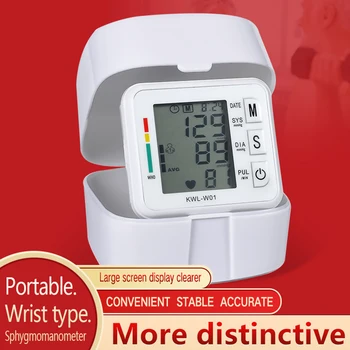 

Blood Pressure Monitor Automatic Blood Pressure Measurement Wrist Electronic Sphygmomanometer Pulse Rate Detection Voice Back