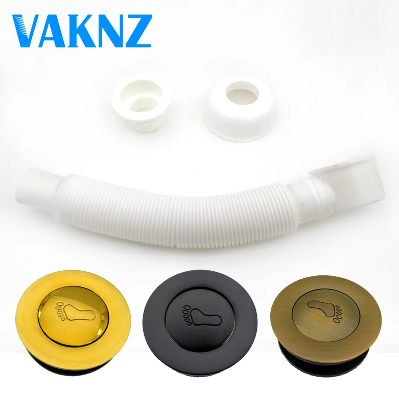 Vaknz Antique Bronze Brass Bathroom Bathtub Pop Up Drains Bath Shower