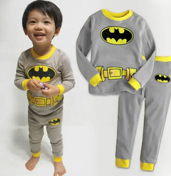 Новая одежда для малышей Детские пижамы с человеком-пауком, детские пижамы с Бэтменом пижамы с принтом для мальчиков, топы, штаны, комплекты одежды - Цвет: style 32
