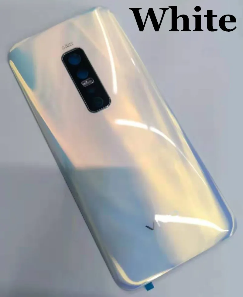 Стекло для Vivo V17 Pro, задняя крышка корпуса, крышка для камеры, чехол для батареи с логотипом, замена