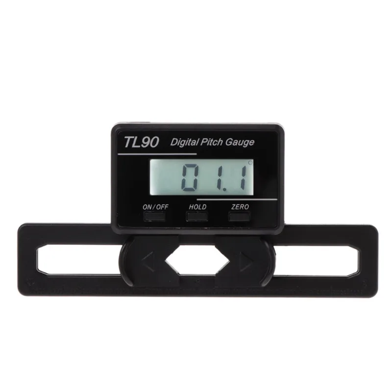 Rc Logger Tl90 Digital Pitch Gauge Lcd Retroilluminazione Display Lame Misurazione Dell'Angolo Per Allineare Trex 250 450 500 700 Elicotteri Rc
