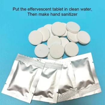 

Foam Type Germicidal Refillable Bottle Portable Travel Effervescent Hand Cleaner Moisturizing Multifunctional Compressed Tablets