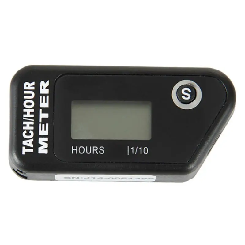 Digital Tachometer Resettable Hour Meter For Outboard Motor Lawn Mower HM016R