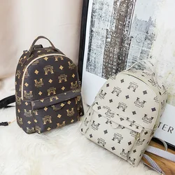 PU woman's backpack MINI bag printed coin purse mobile phone bag