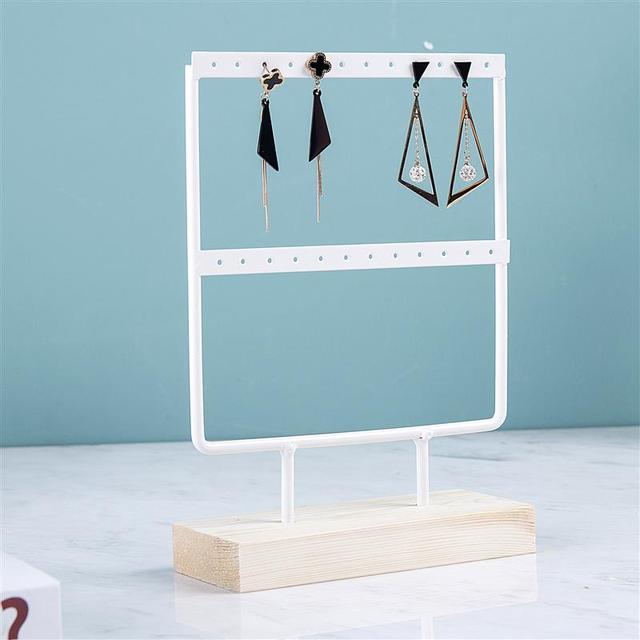 Display 24/44/66 holes Stand for Earrings Pendants Bracelets Jewelry Stud Earrings Holder Jewellery Rack Wholesale