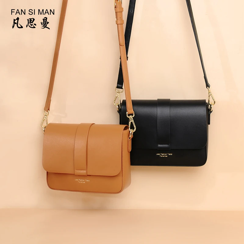 Genuine Cow Leather Women Shoulder Bag Solid Color Clutch Small Crossbody Sac A Main leather handbag women handbags crossbody bags