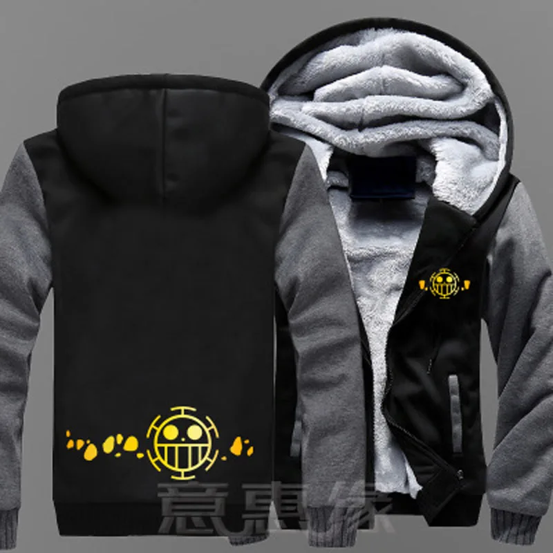 Новые зимние куртки и пальто One Luffy zoro толстовка с капюшоном аниме Trafalgar D Water Law
