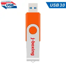 J-boxing оранжевый флеш-накопитель USB 3,0 16 Гб металлическая вращающаяся флеш-карта памяти флеш-накопитель 32 Гб 64 ГБ флеш-накопитель компьютерные планшеты Mac