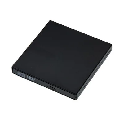 Black Внешний DVD привод Оптический привод USB 2,0 CD rom плеер Burner горелка Писатель Reader рекордер Portatil для ноутбук с системой Windows PC - Цвет: Black