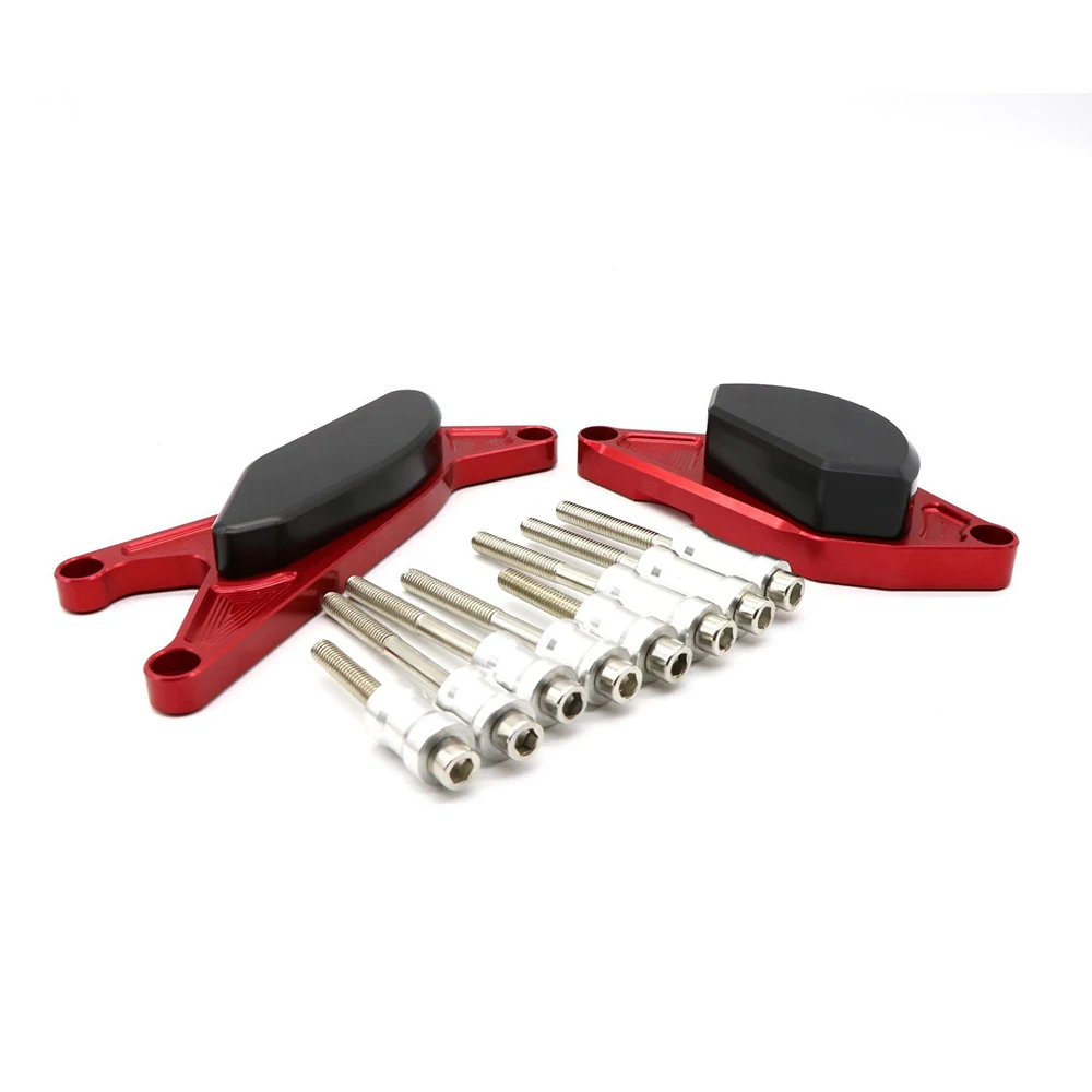 Красный CNC алюминиевый защитный чехол для двигателя мотоцикла для Suzuk GSXR1000 GSX-S1000/F GSR 400/600 модифицированный блок боковая крышка двигателя - Цвет: Красный