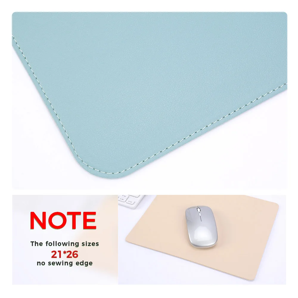Single-side Portable Mouse Pad Gamer Waterproof PU Leather Suede Desk Mat Computer Mousepad Keyboard Table Cover for Dota gaming mousepad mouse pad computer desk mat