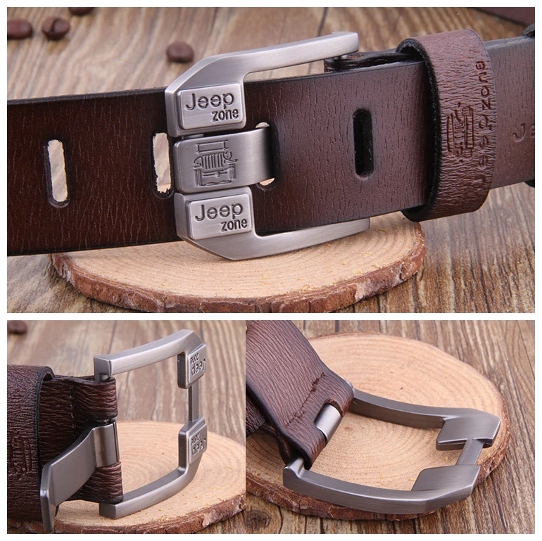 webbing belt Genuine Leather for Men High Quality Jeans Belt Strap Luxury Brand Pin Buckle Men's Business Belts Cummerbunds Ceinture Homme black leather belt