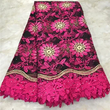 

2019 Latest African French Lace Fabric High Quality Nigerian Tulle Net Laces Fabrics With Stones Latest African Lace 2l3082-697