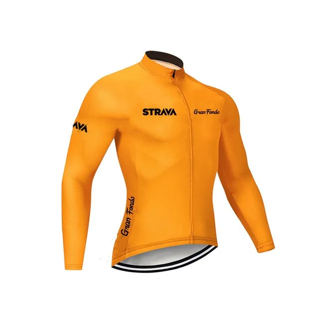 Мужская велосипедная футболка STRAVA одежда для горного велосипеда на весну и осень