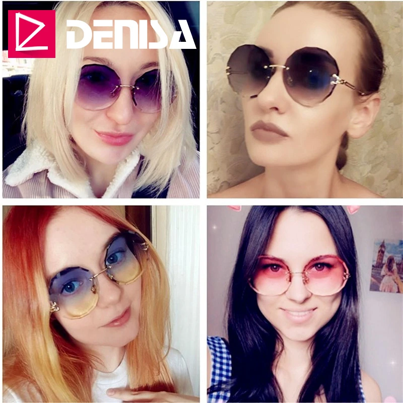 Солнцезащитные очки DENISA G18604 для мужчин и женщин винтажные круглые модные ретро