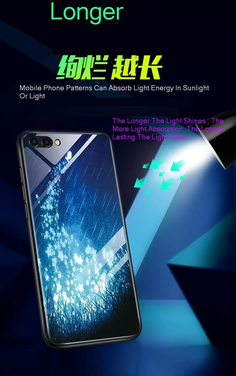 Чехол в виде светящегося стекла для huawei P Smart Чехол-Бампер силиконовая задняя крышка для huawei P Smart Z honor 20 p20 p30 pro Чехол