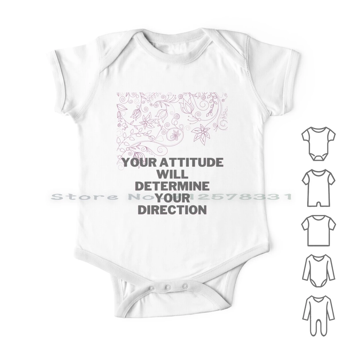 Your Attitude Will Determine Your Success Newborn Baby Clothes Rompers  Cotton Jumpsuits Positive Quote Pink And Green Design| | - AliExpress