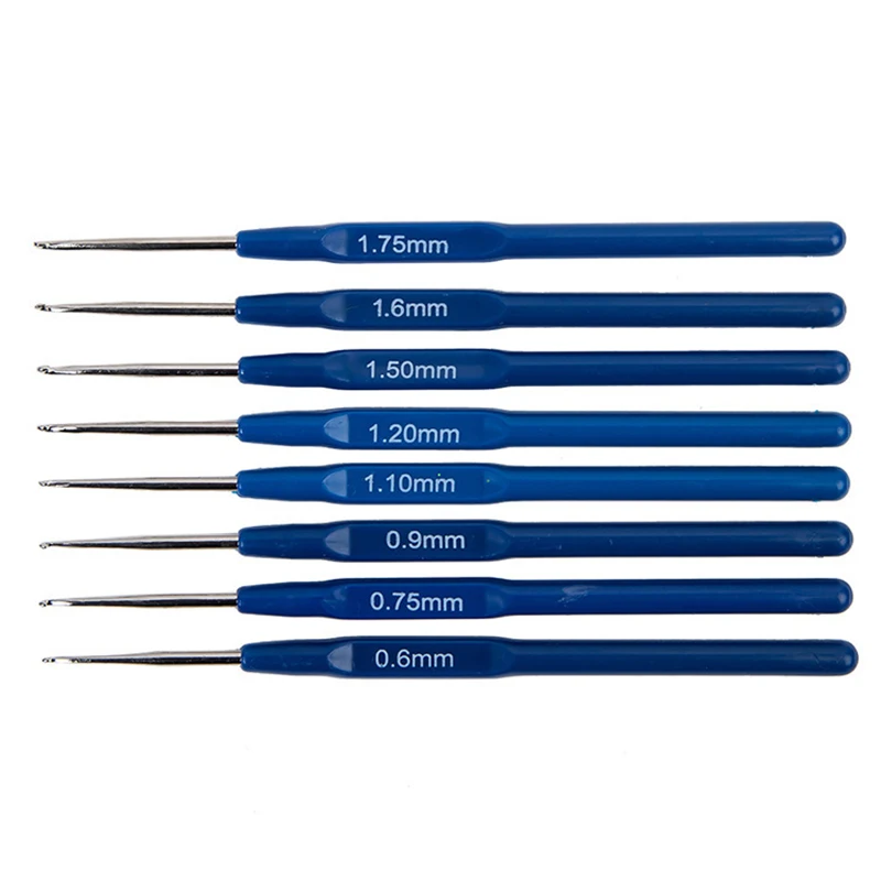 16 Sizes Stainless Steel Crochet Hooks Set Knitting Craft