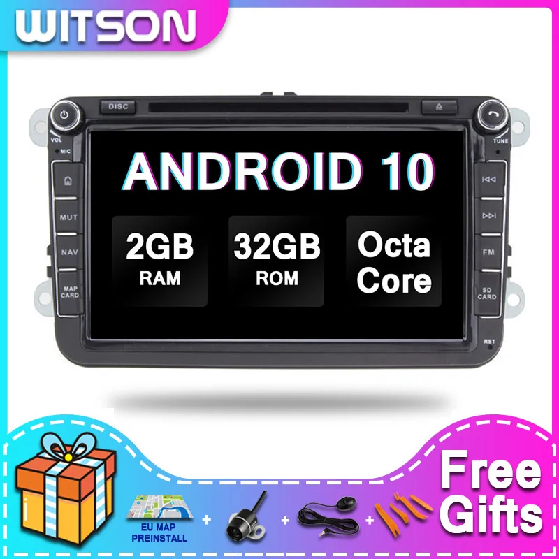 Автомобильный DVD GPS навигатор WITSON ANDROID 10 0 для VW Scirocco(2008-2011) Golf 5(MK5) 2005-2009 6 (MK6)