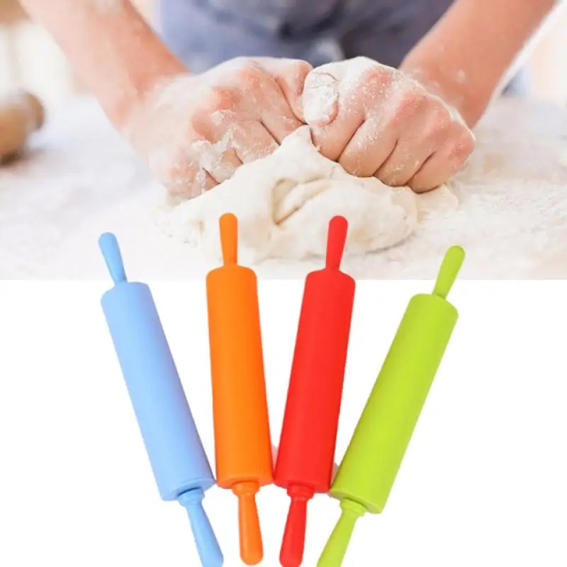 

Non-Stick Bakeware Silicone Cooking Tools Fondant Cake Dough Roller Rolling pin Cookies Biscuit Embossing Pastry Tools