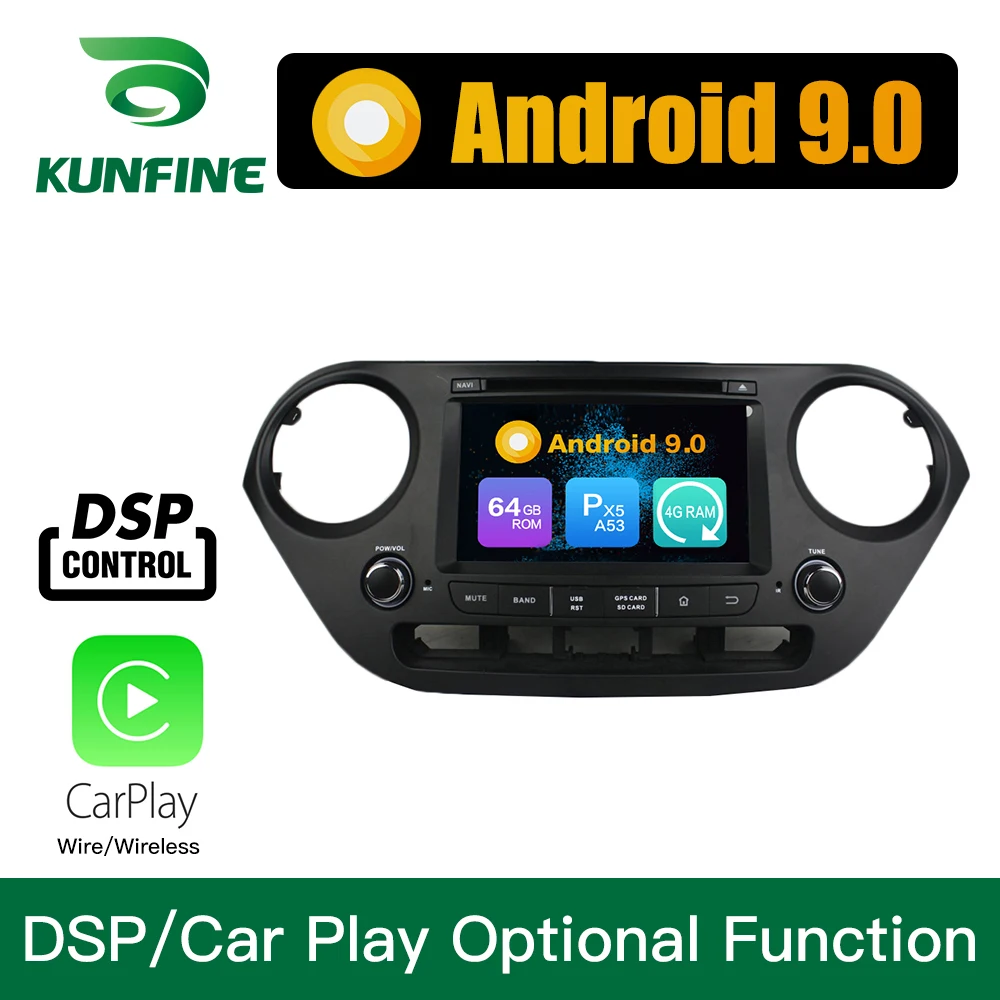 Flash Deal Android 9.0 Octa Core 4GB RAM 64GB Rom Car DVD GPS Multimedia Player Car Stereo for HYUNDAI I10 2014 2015 Radio Headunit 3G 1