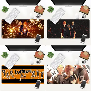 

Top Quality Haikyuu Hinata attacks Anime gamer play mats Mousepad Gaming Mouse Pad Large Deak Mat 700x300mm for overwatch/cs go