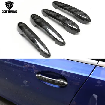

4 Pcs / Set For BMW New Model 3 Series G20 5 7 Series G30 G38 G11 X3 X4 X5 G01 G02 G05 Carbon Fiber Side Door Handle Cover Trim