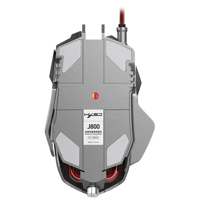 6400 DPI 7-keys Macro Definition Programmable Wired Game Mouse Gaming Mouse Mice  Aluminum alloy 3D metal roller 40NOV2814