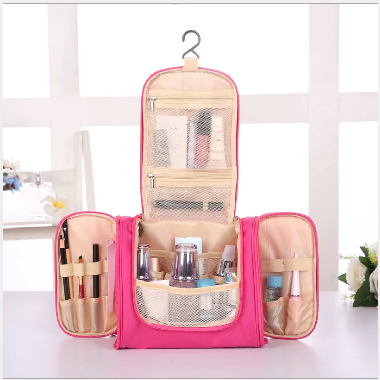 

Hacker Storage Thick Waterproof Double Open Wash Bag Zipper Travel Bag Cosmetic Bag Manufacturers Direct Selling a Generation of