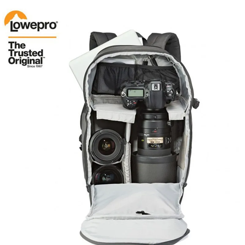 LOWEPRO транзита рюкзак 350AW для зеркальной однообъективной камеры Камера рюкзак чехол, серый