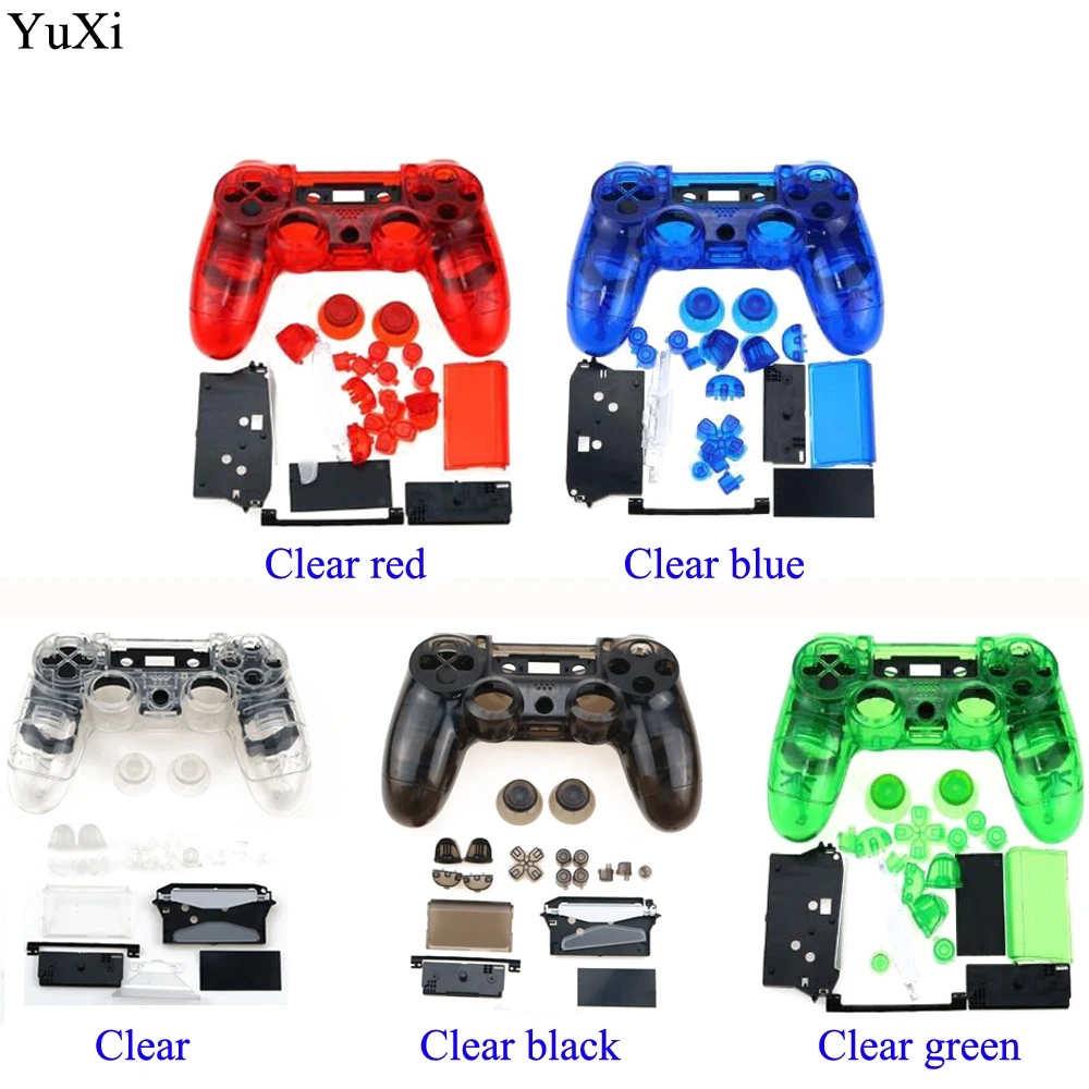 For-PS4-V1-Controller-Full-Housing-Shell-Case-Cover-Mod-Kit-Buttons-For ...